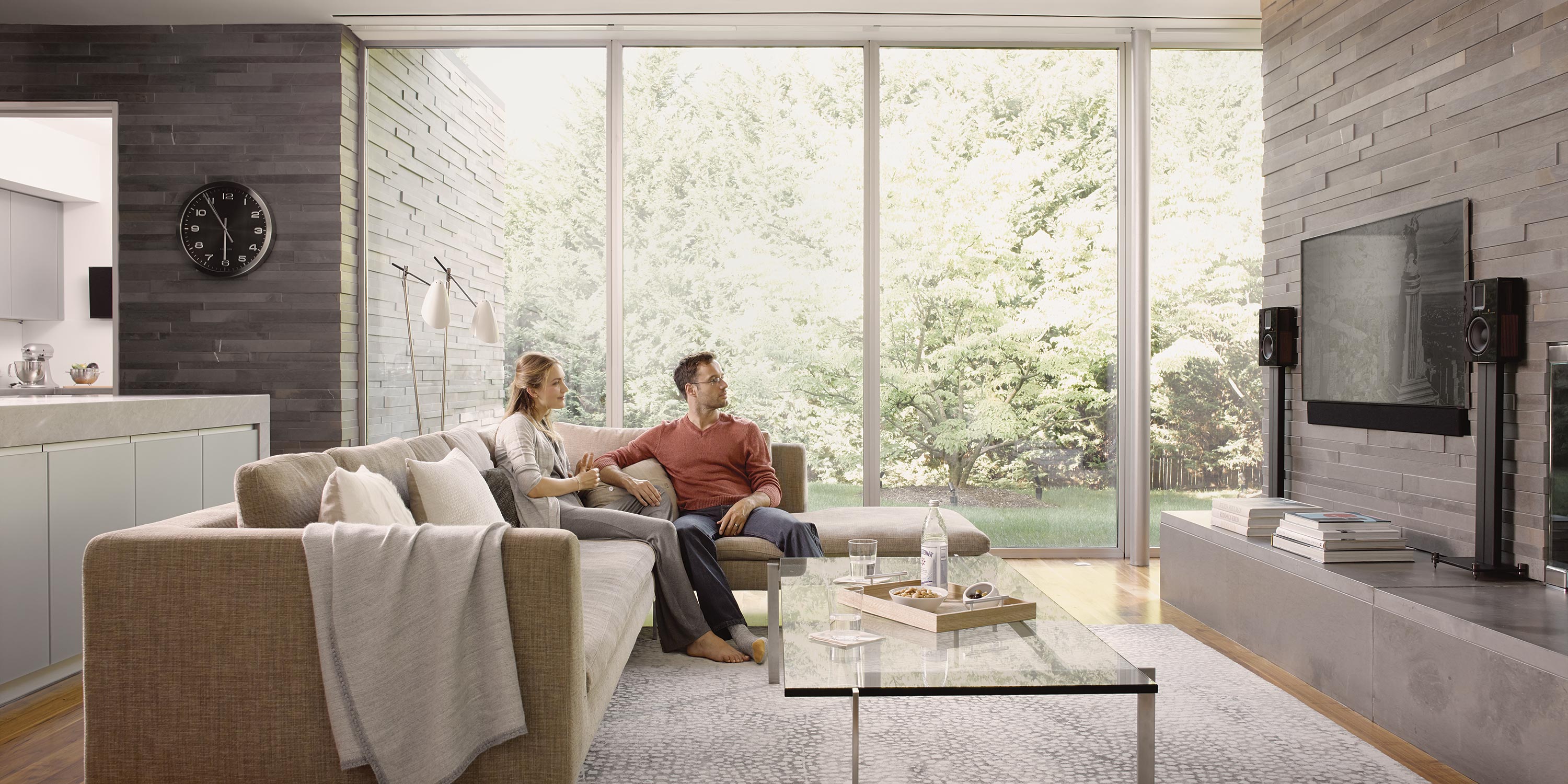 living area with control4 technology