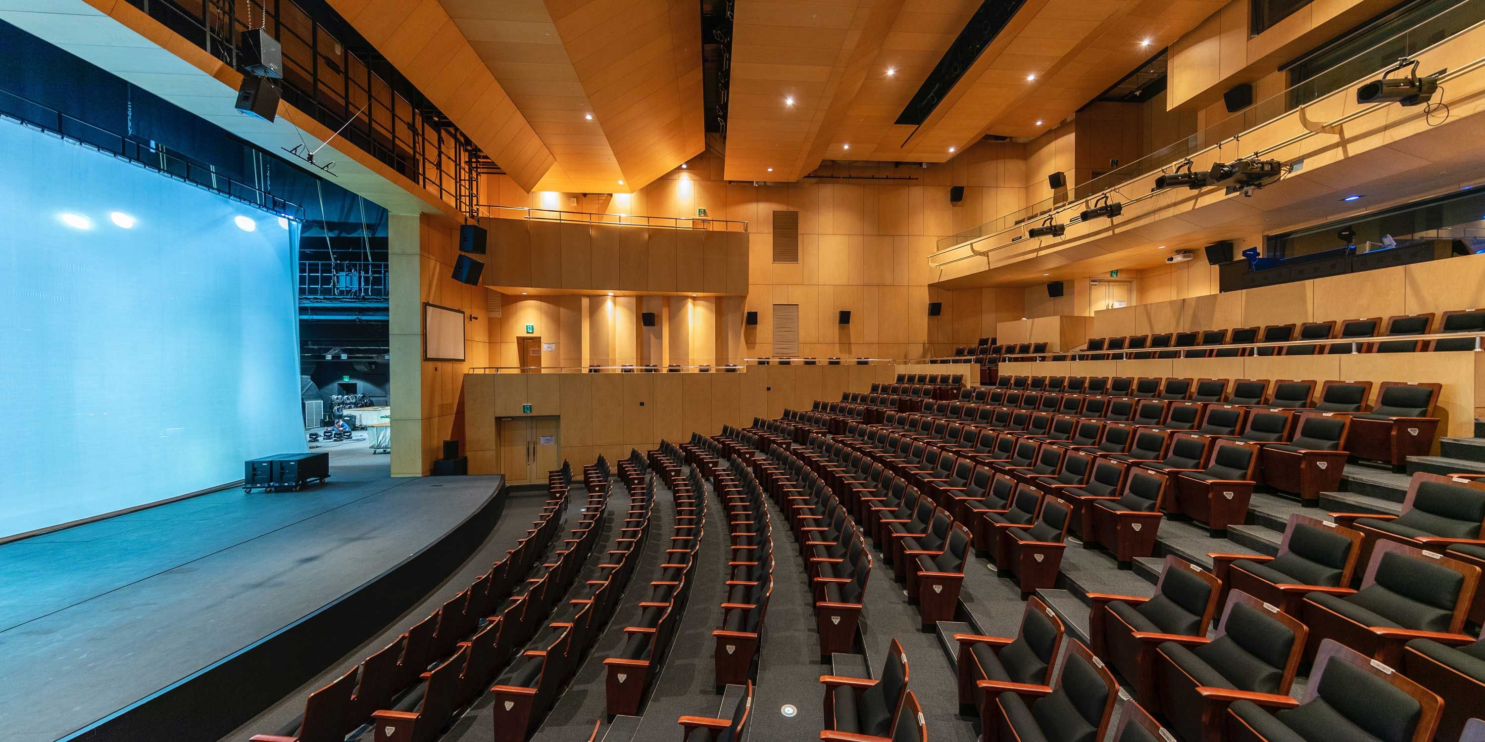 auditorium with presentation technology
