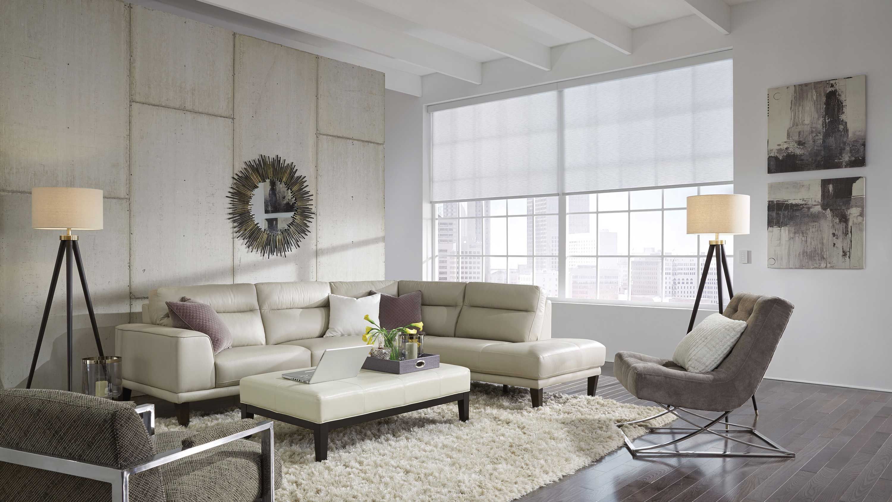 light and modern condo space with lutron technology